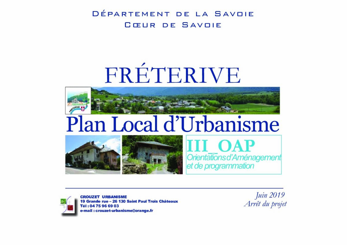 Règlement des OAP 2020